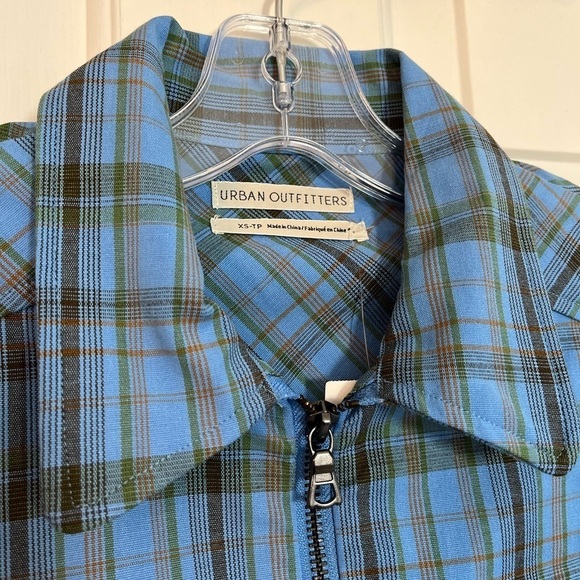 NWT Urban Outfitters As If Plaid Cropped Jacket XS - Picture 5 of 15